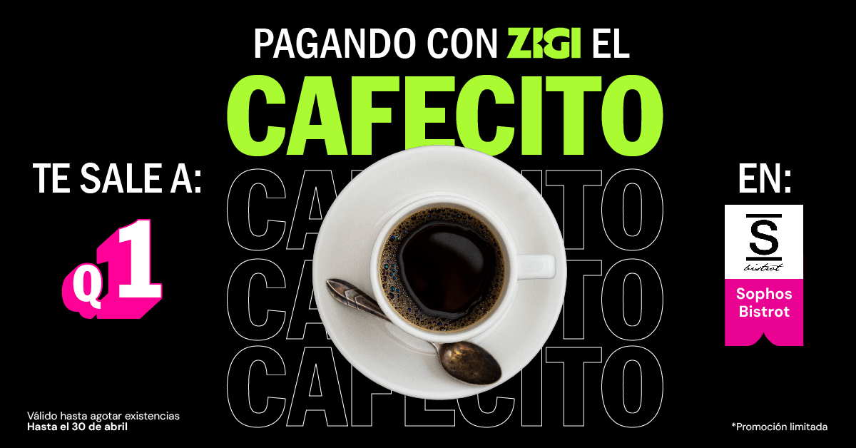 Café Americano a Q1 pagando con Zigi en | @libreriasophos