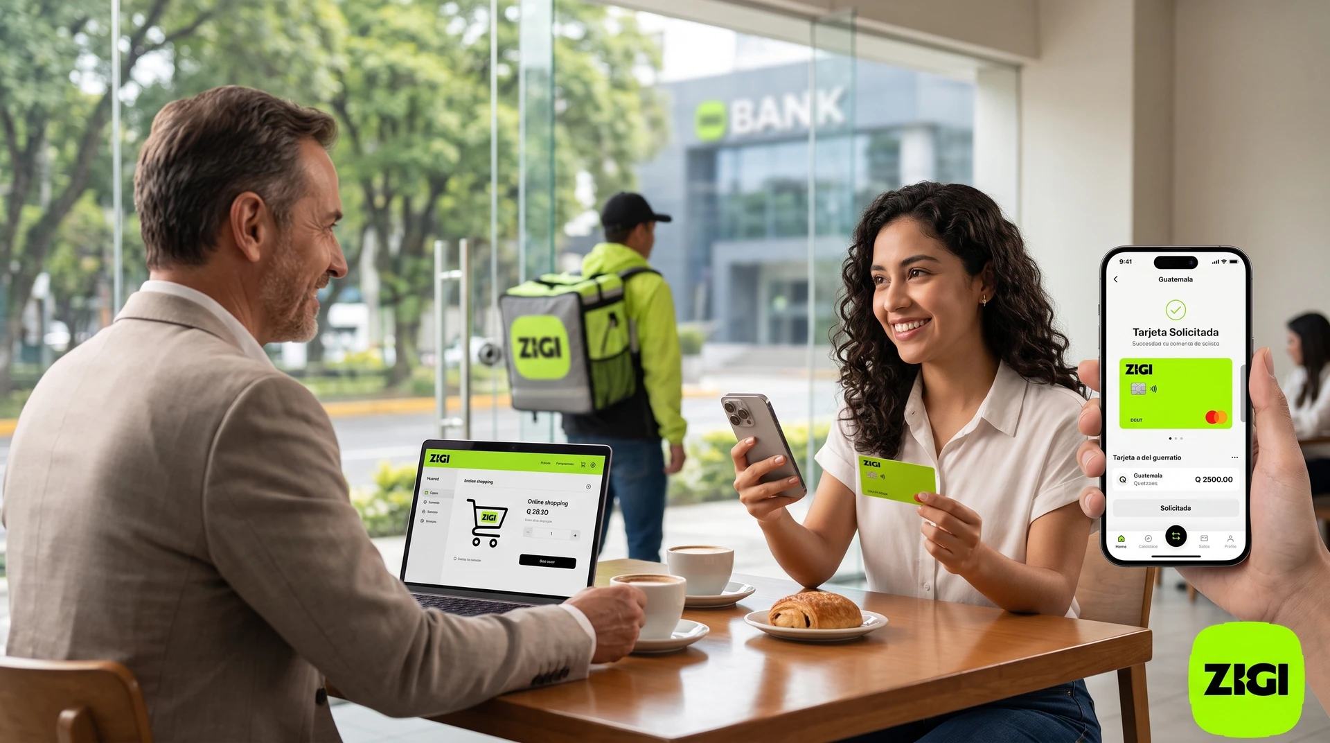 Tarjeta de débito Mastercard de Zigi, que se solicita gratis desde la app y llega a domicilio.